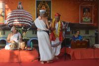 Kirtan on Sri Ram Rajyabhishek by Dharmapracharaka - SCM, Dr. Chaitanya Gulvady. (Pic Courtesy Shri Dinesh Karkal)